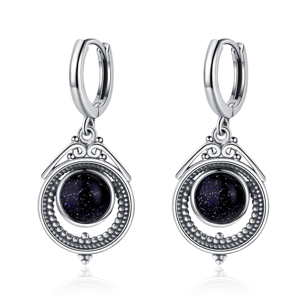 Natural Stone Bohemian Drop Earrings | Kyanite & Moonstone | Assorted Designs