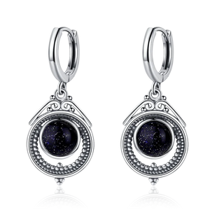 Natural Stone Bohemian Drop Earrings | Kyanite & Moonstone | Assorted Designs