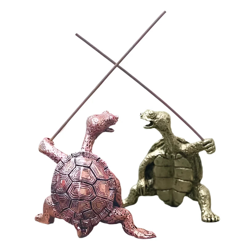 Funny Fighting Turtle Incense Stick Burner | 2 Colours