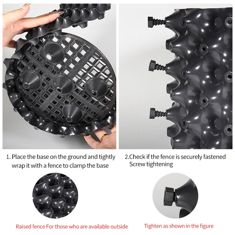 Root Control Air Pruning Nursery Pots | Fast Root Growth Training Containers | 9 Sizes | Durable Black PVC | Bonsai, Trees & Transplanting