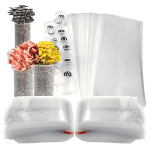 Polypropylene Mushroom Grow Bags | Autoclavable Cultivation Bags for Spawn & Substrate | Multiple Sizes & Pack Options