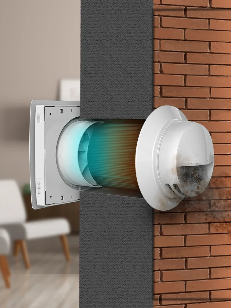 Single Room Heat Recovery Ventilation Unit | ecentralised Air Recuperator with App Control