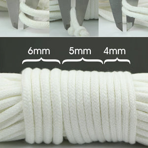 Self-Watering Wick Cord | 5m DIY Plant Irrigation Rope for Holiday Watering | 4mm / 5mm / 6mm – Acrylic Cotton