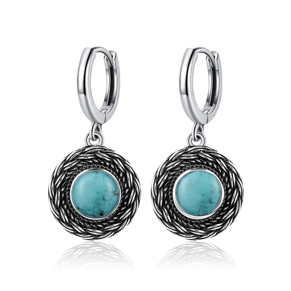 Natural Stone Bohemian Drop Earrings | Kyanite & Moonstone | Assorted Designs