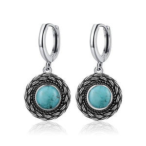 Natural Stone Bohemian Drop Earrings | Kyanite & Moonstone | Assorted Designs