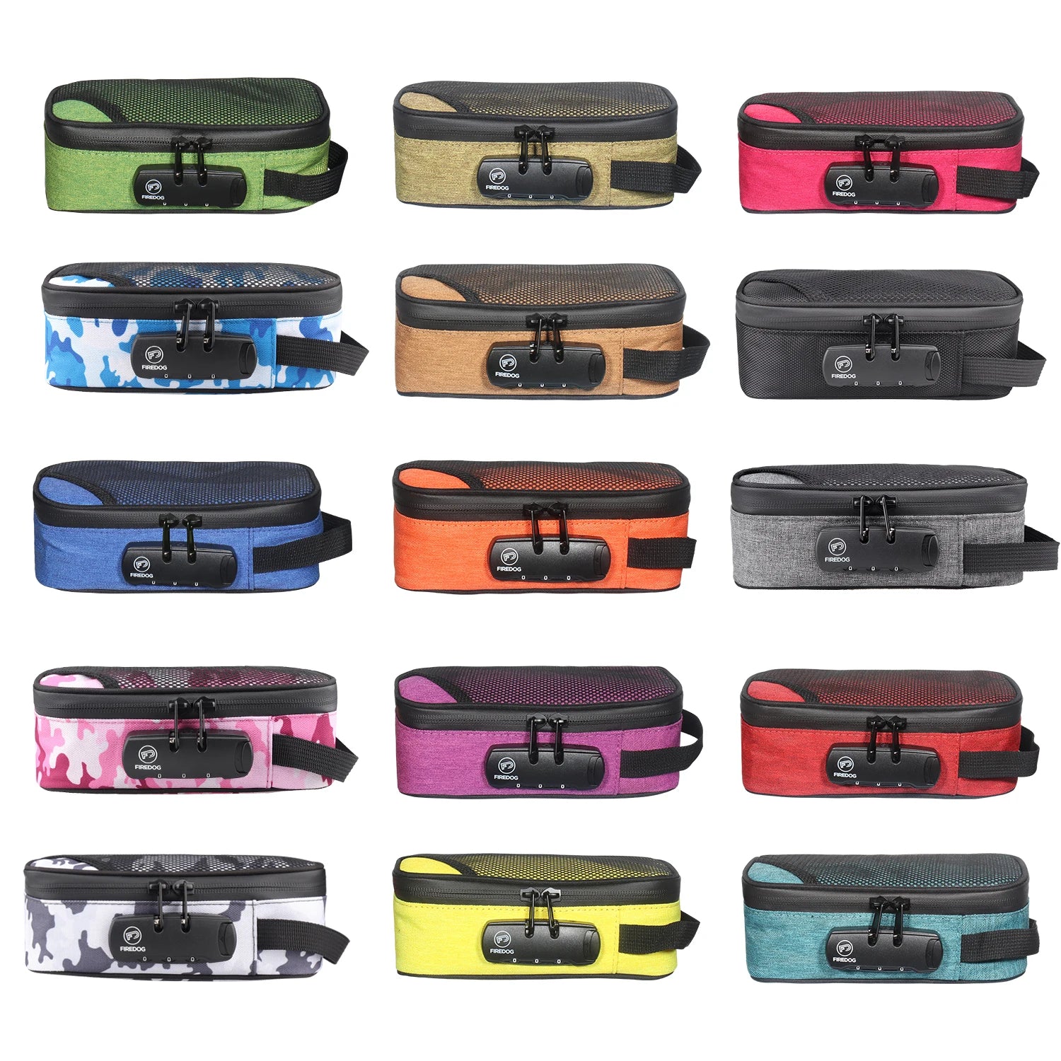 Smell Proof Smoking Pipe Bag | Odor-Proof Case with Combination Lock | Various Designs