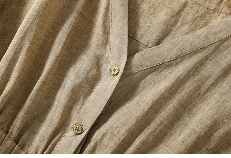 Beautiful Women's V-Neck Cotton Blouse | Various Colours | Size M-2XL