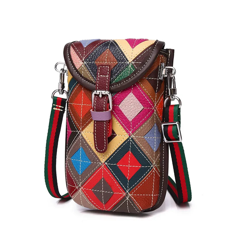 Cute Mini Cross Should Leather Patchwork Messenger Bag
