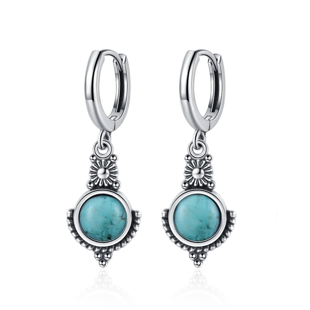 Natural Stone Bohemian Drop Earrings | Kyanite & Moonstone | Assorted Designs
