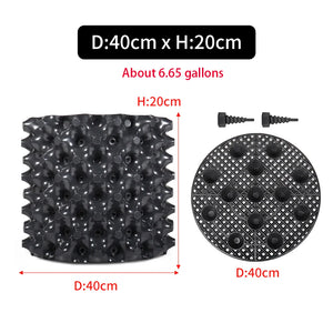 Root Control Air Pruning Nursery Pots | Fast Root Growth Training Containers | 9 Sizes | Durable Black PVC | Bonsai, Trees & Transplanting