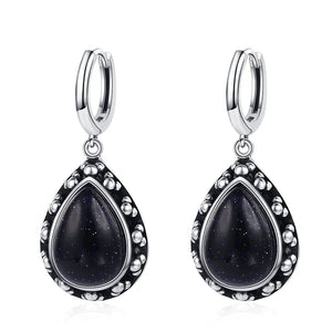 Natural Stone Bohemian Drop Earrings | Kyanite & Moonstone | Assorted Designs