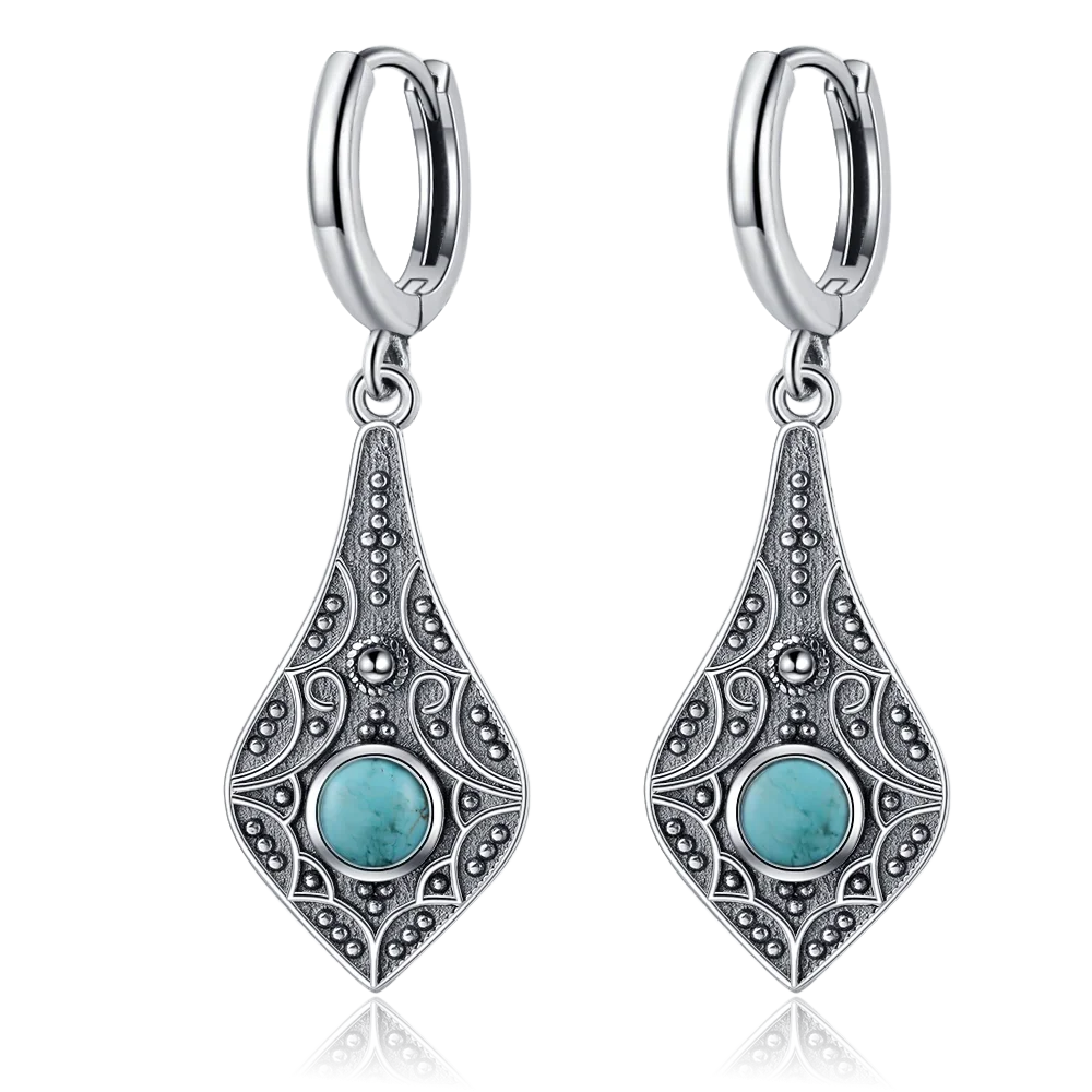 Natural Stone Bohemian Drop Earrings | Kyanite & Moonstone | Assorted Designs