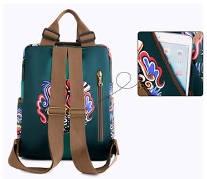 Women's Cool Floral Canvas Back Pack | Various Colours