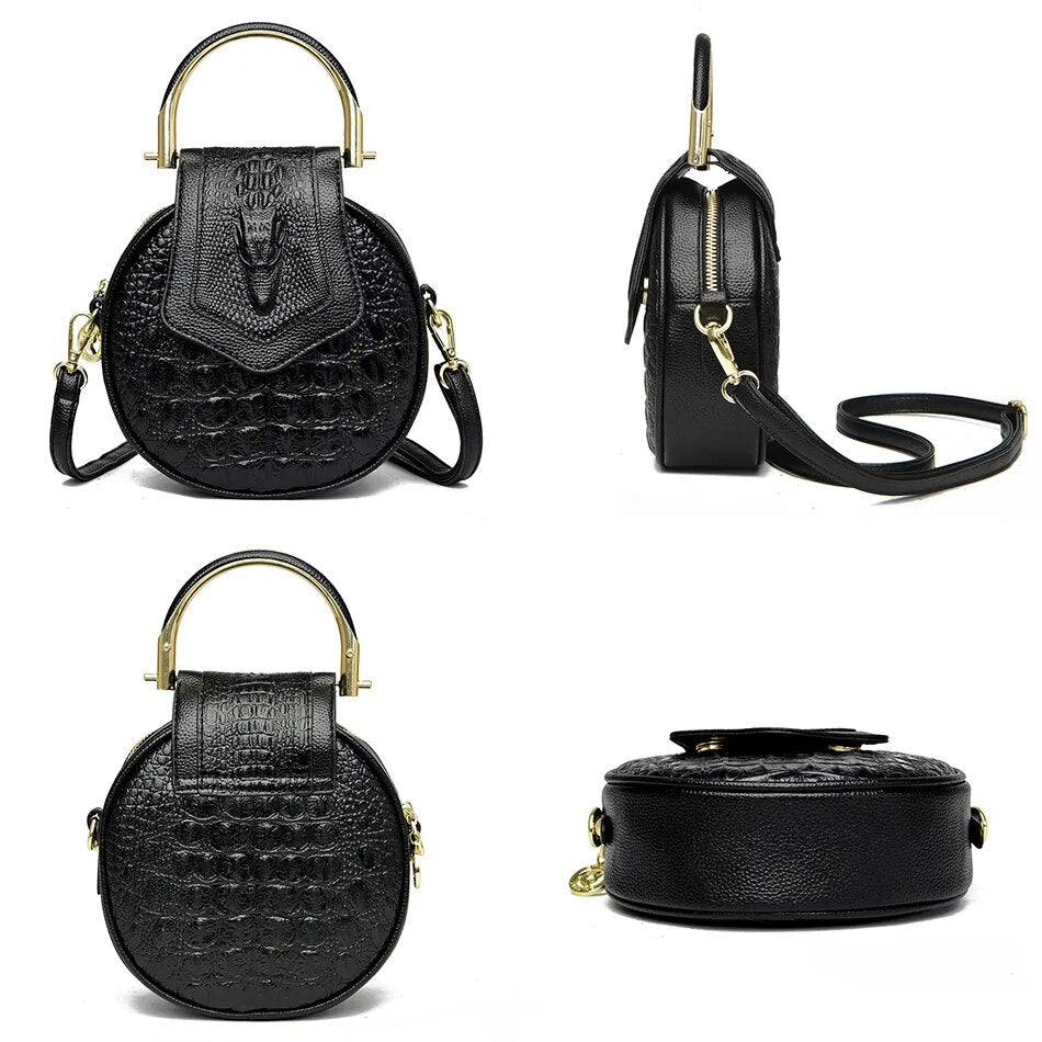 Small Genuine Alligator Crossbody Bag | Various Colours