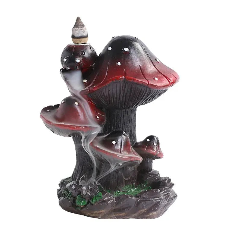 Magic Fairy Mushroom Waterfall Backflow Incense Burner
