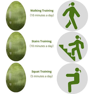 Natural Crystal Yoni Egg Set | Vaginal Muscle Firming | Undrilled