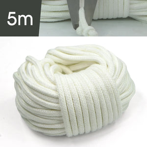 Self-Watering Wick Cord | 5m DIY Plant Irrigation Rope for Holiday Watering | 4mm / 5mm / 6mm – Acrylic Cotton
