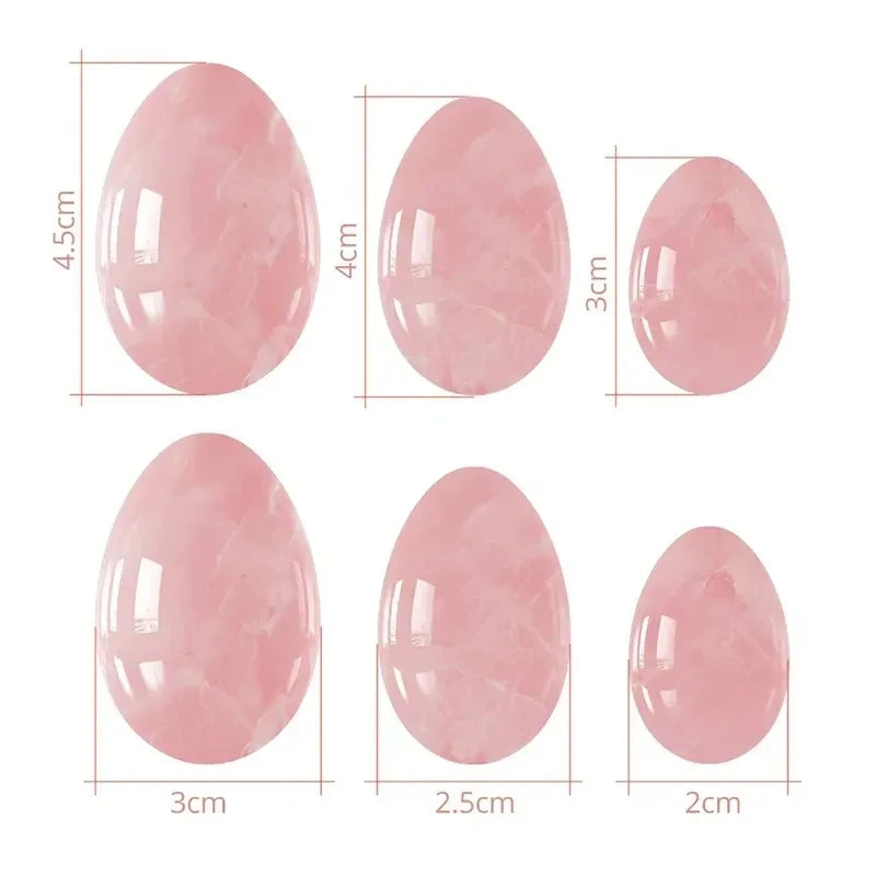 Natural Crystal Yoni Egg Set | Vaginal Muscle Firming | Undrilled