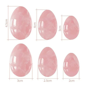 Natural Crystal Yoni Egg Set | Vaginal Muscle Firming | Undrilled