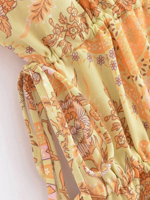 Bright Hippie Styled Overall Romper | Various Colours | Sizes S-L