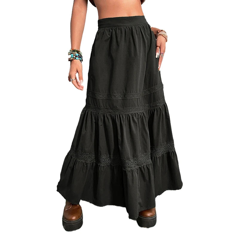 Green Vintage Hippie Festival Skirt | Sizes S-L