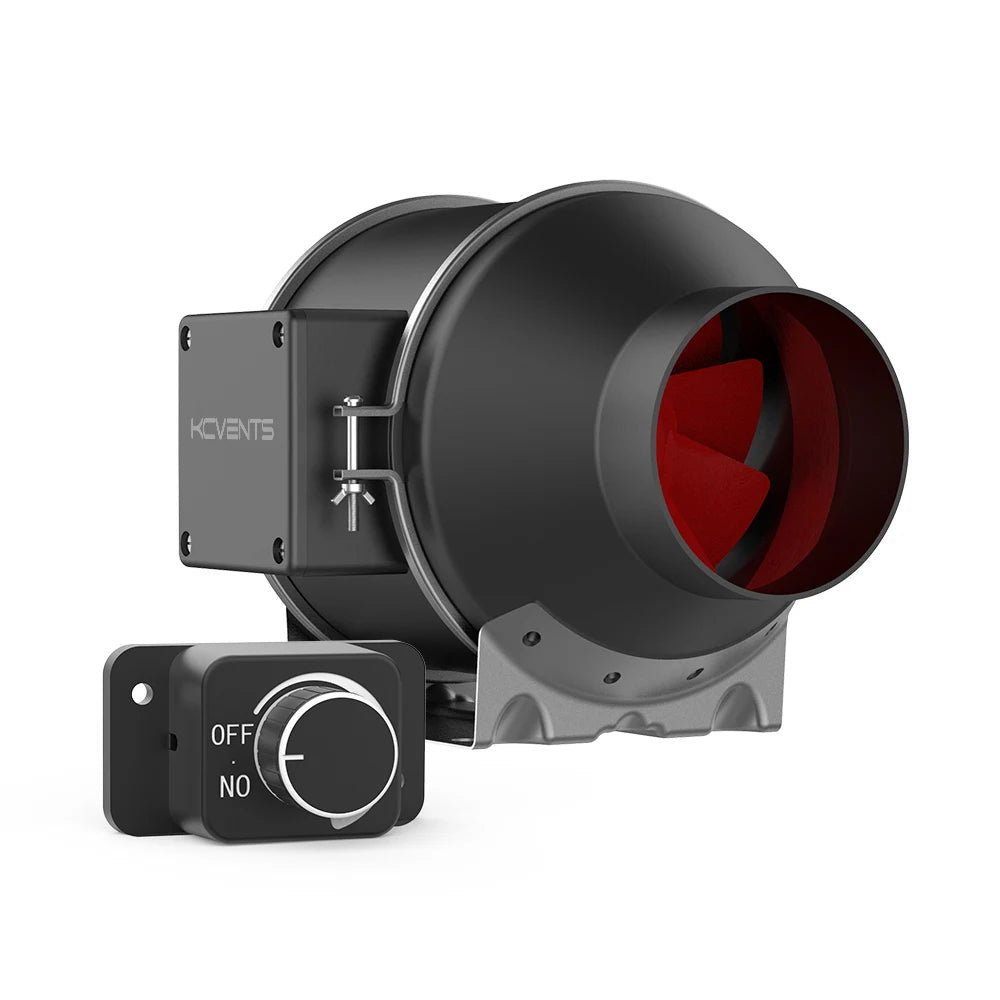 4 Inch Inline Exhaust Fan With 0-100% Speed Controller | Professional Series