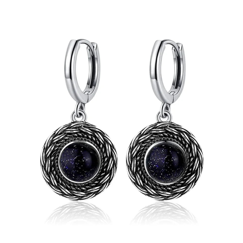 Natural Stone Bohemian Drop Earrings | Kyanite & Moonstone | Assorted Designs