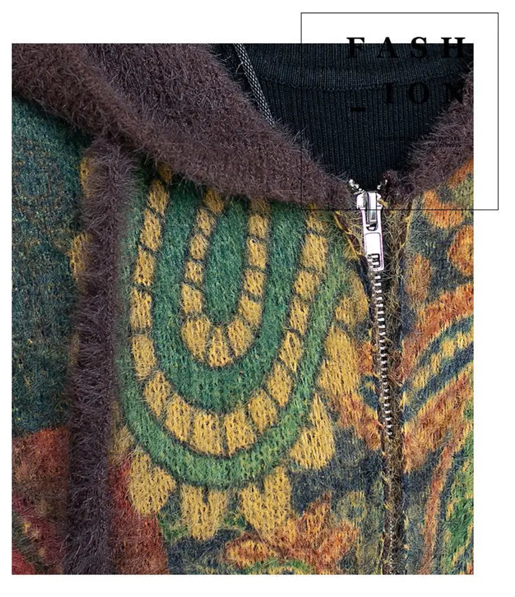 Colourful Women's Oversized Winter Sweater / Cardigan | Free Size