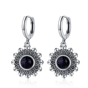 Natural Stone Bohemian Drop Earrings | Kyanite & Moonstone | Assorted Designs