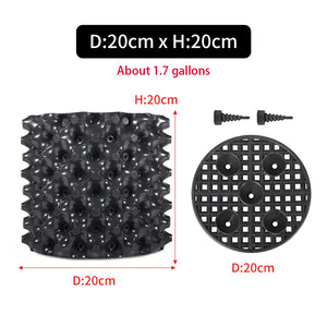 Root Control Air Pruning Nursery Pots | Fast Root Growth Training Containers | 9 Sizes | Durable Black PVC | Bonsai, Trees & Transplanting