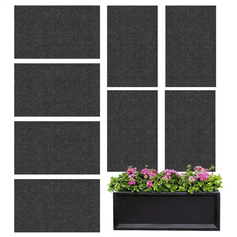 Automatic Plant Watering Capillary Mats | 8 Pack | Reusable Felt Basket Liners