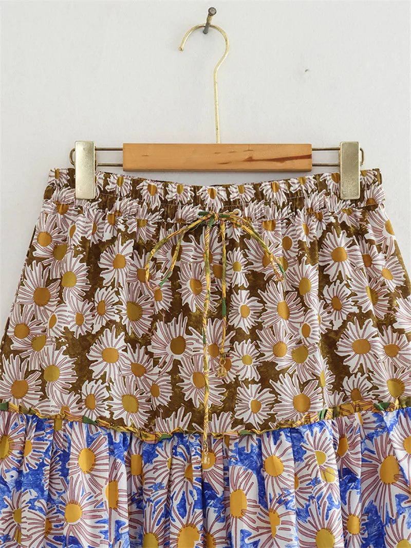 Elegant 2 Peice Women's Bohemian Summer Dress & Top | Sizes XS-XL