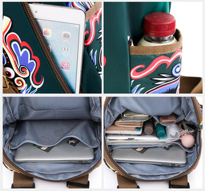 Women's Cool Floral Canvas Back Pack | Various Colours