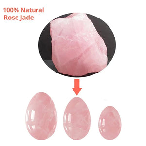 Natural Crystal Yoni Egg Set | Vaginal Muscle Firming | Undrilled