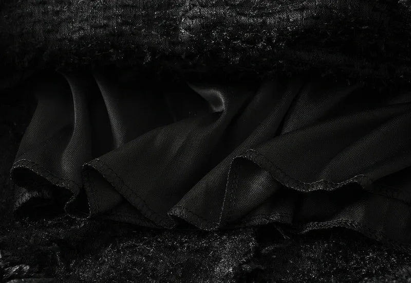 Fluffy Hippie Long Skirt With Sequin | Black Or White | Sizes M-L