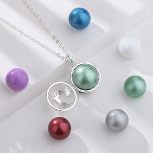 Bohemian Pregnancy Chime Ball Necklace With Tree Of Life Design | Various Colours
