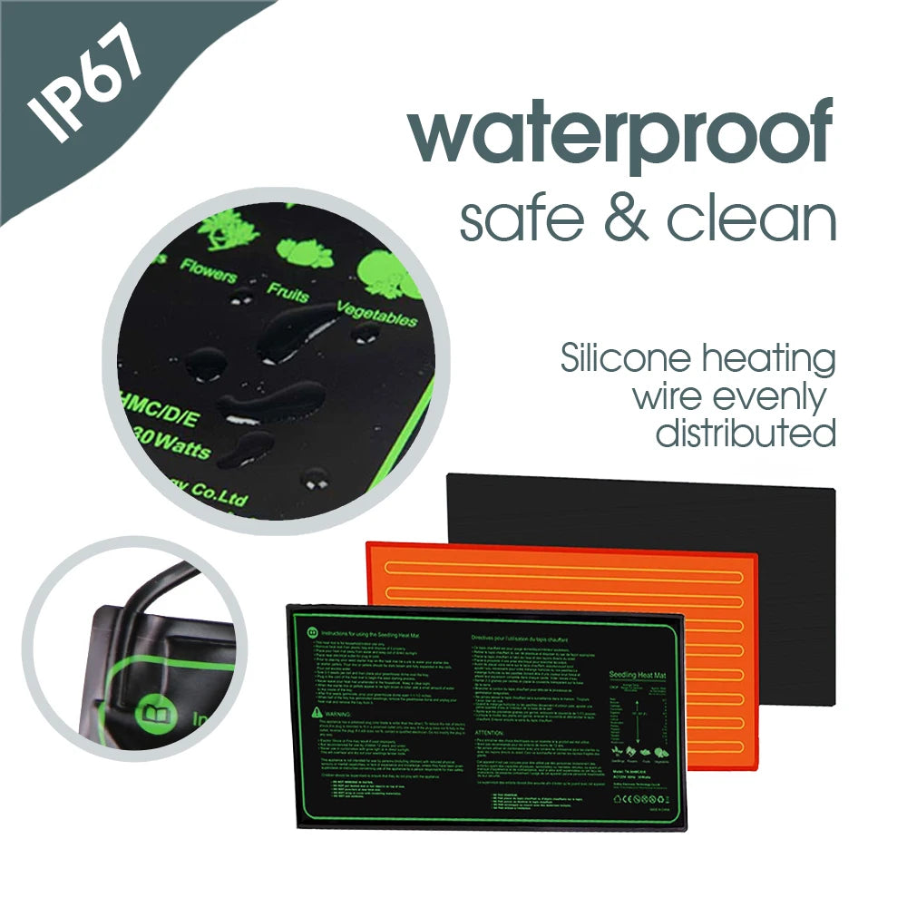 Seedling Heating Mat with Temperature Controller | 3 Sizes