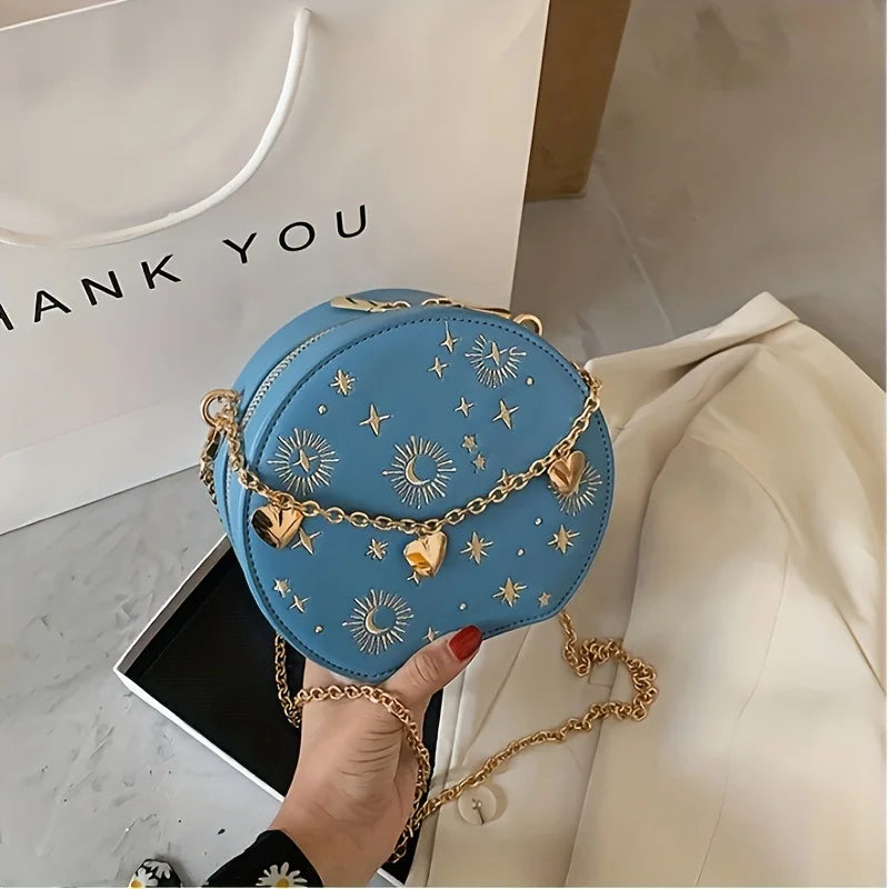 Women's Small Sun & Moon Cross Body Bag | Various Colours