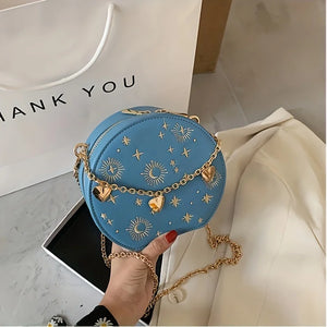 Women's Small Sun & Moon Cross Body Bag | Various Colours