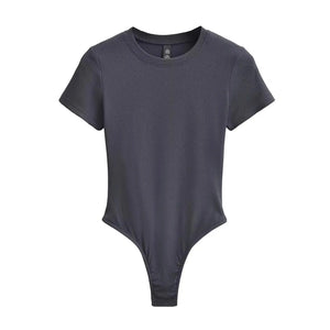 Bohemian Hippie Women's Summer Short Sleeve Knit Bodysuit | Stretchable Slim Fit | Casual Basic O - Neck Jumpsuit | S - L | 10+ Colourstop