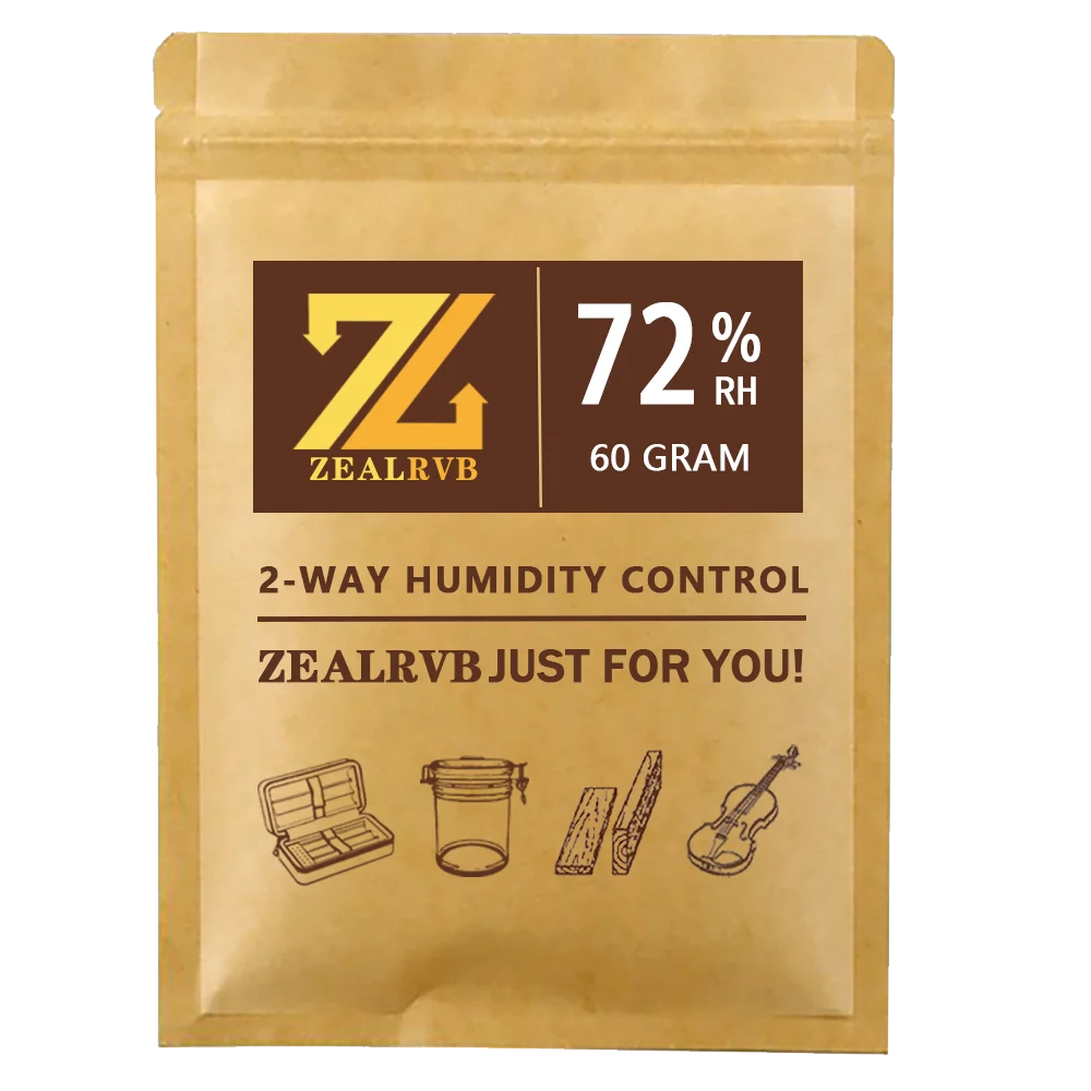 Humidity Control Packs |  72% 60 Grams | 10 Pack