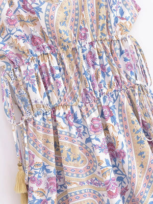 Bright Hippie Styled Overall Romper | Various Colours | Sizes S-L