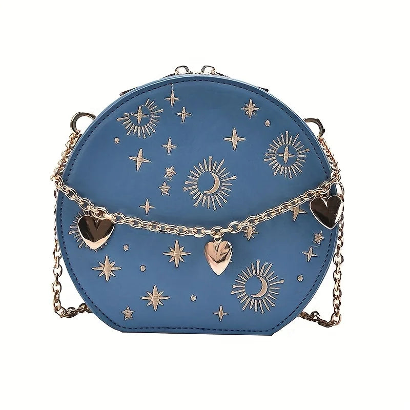 Women's Small Sun & Moon Cross Body Bag | Various Colours