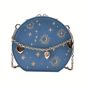 Women's Small Sun & Moon Cross Body Bag | Various Colours