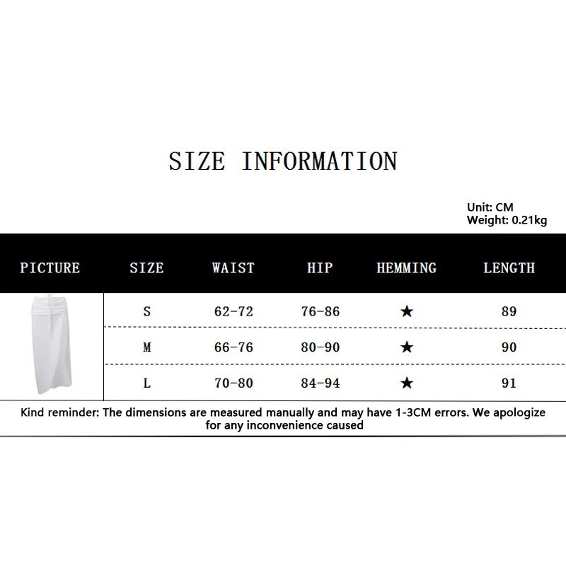 Bohemian Ruched Long Skirt | Women's Solid Colour Side Split Y2K Hippie Skirt | Summer Party Streetwear | S - XLdre