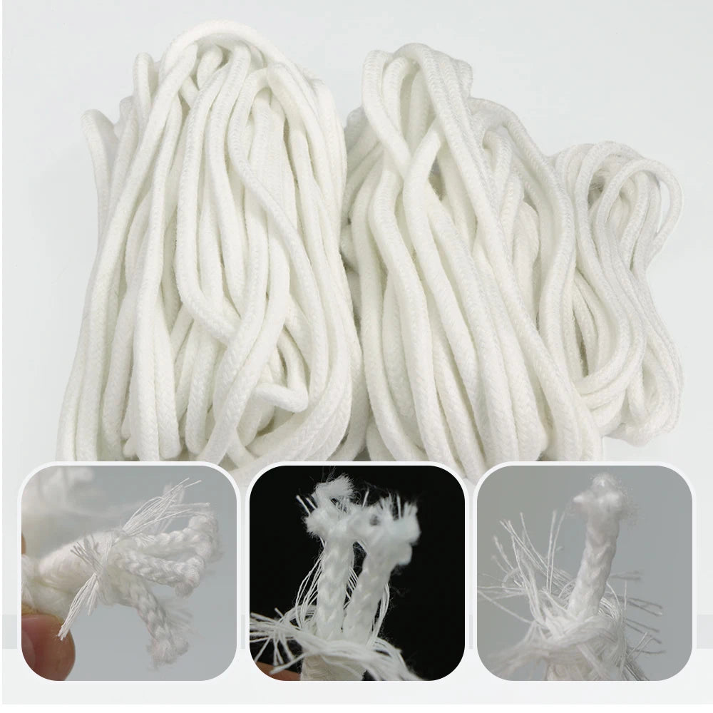 Self-Watering Wick Cord | 5m DIY Plant Irrigation Rope for Holiday Watering | 4mm / 5mm / 6mm – Acrylic Cotton