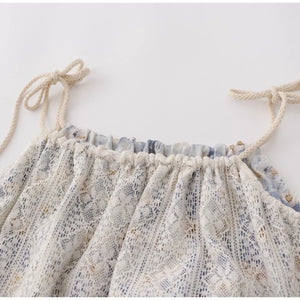 Women's Vintage Floral Lace Beach Dress | Mid-length | 2 Colours