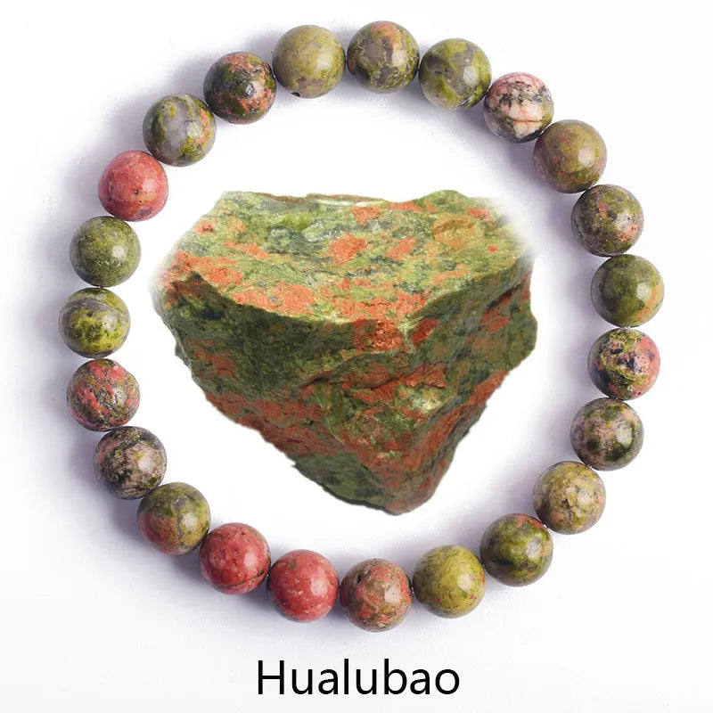 Genuine Natural Hualubao Stone Bracelet | Various Sizes