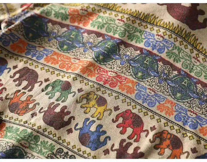 High Quality Women's Cotton Elephant O-Neck Sweater | Free Size