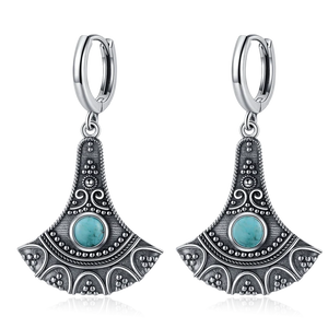 Natural Stone Bohemian Drop Earrings | Kyanite & Moonstone | Assorted Designs